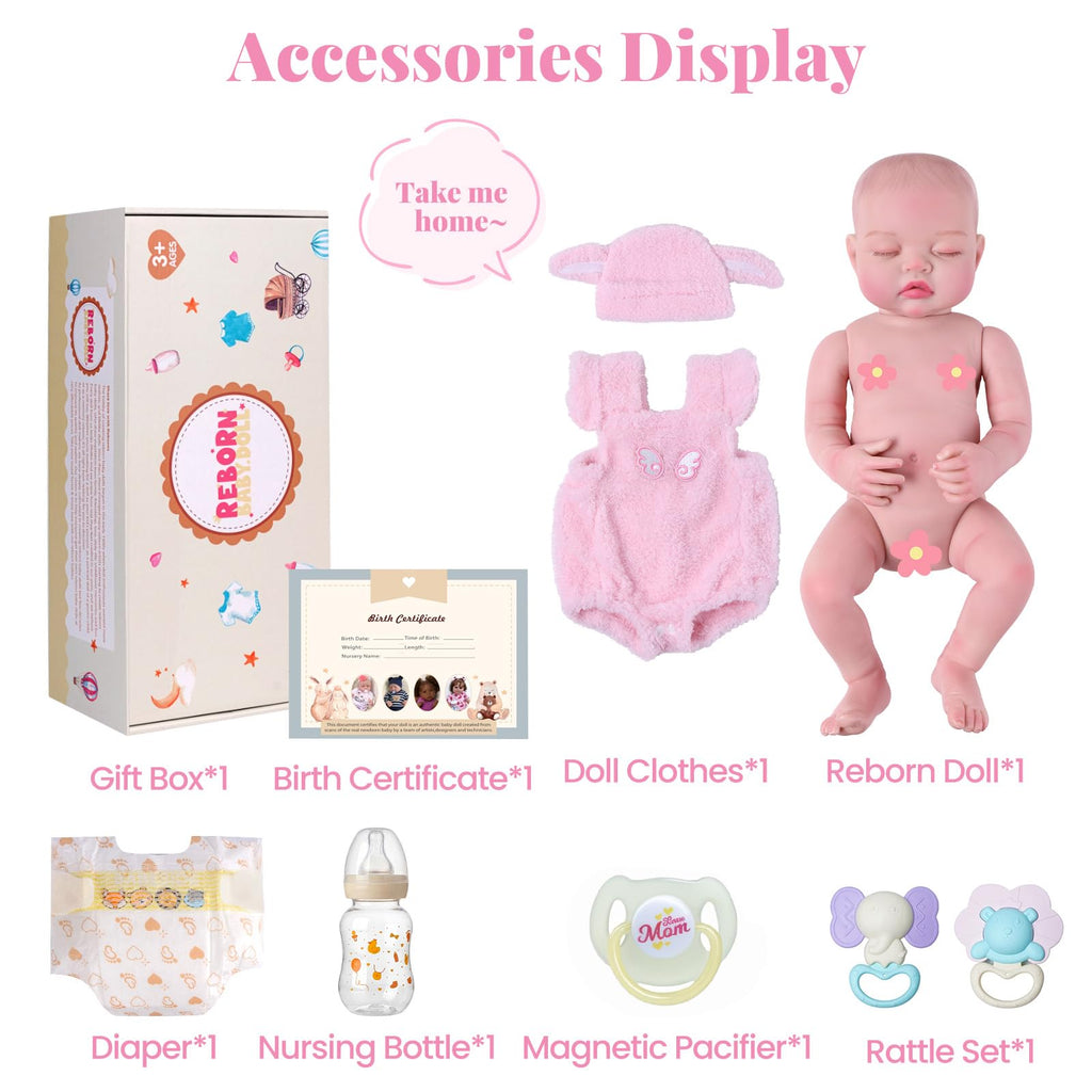 20 Inch Reborn Baby Dolls Girl with Accessories H751
