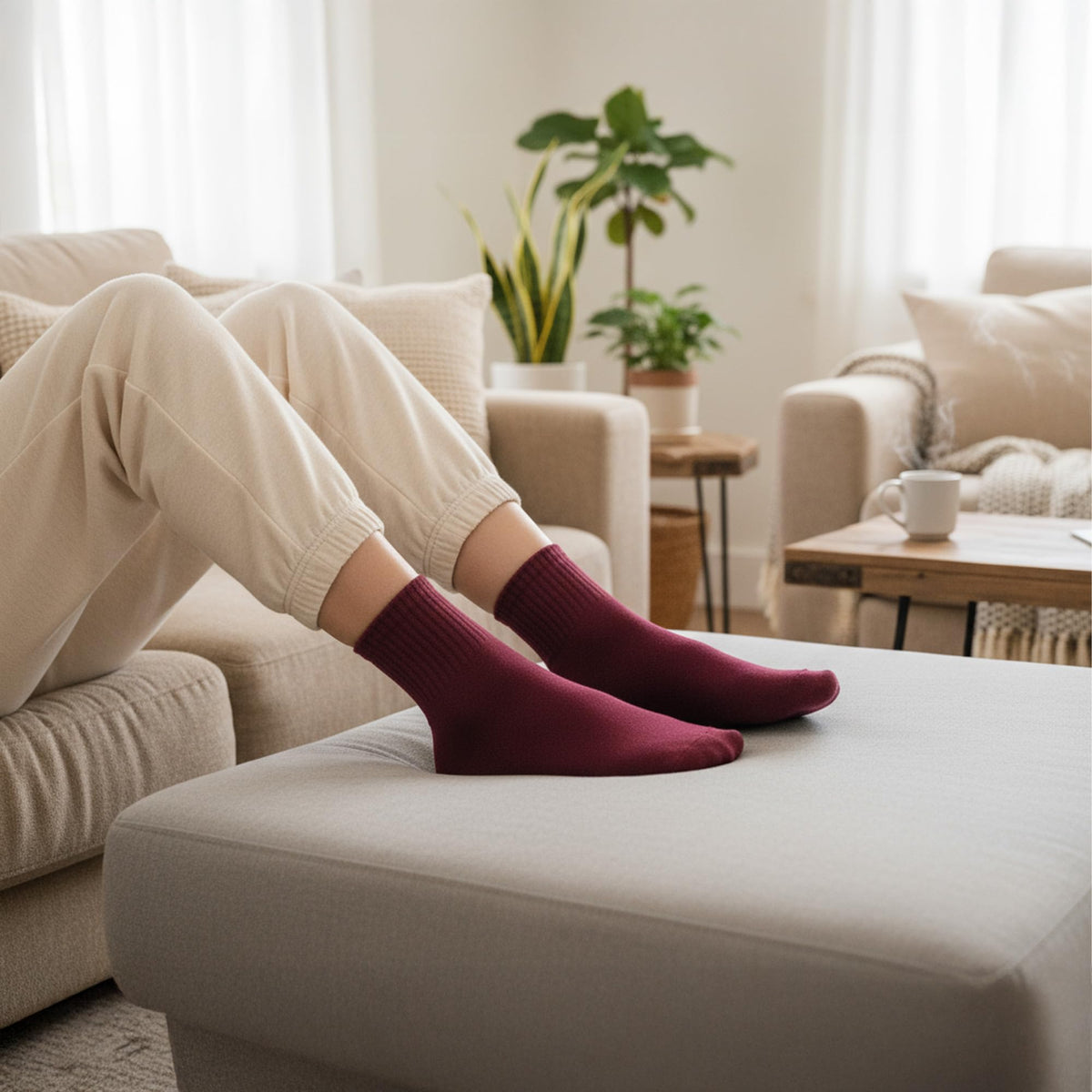 Viscose Bamboo Mini Crew Socks 5 Pairs M185