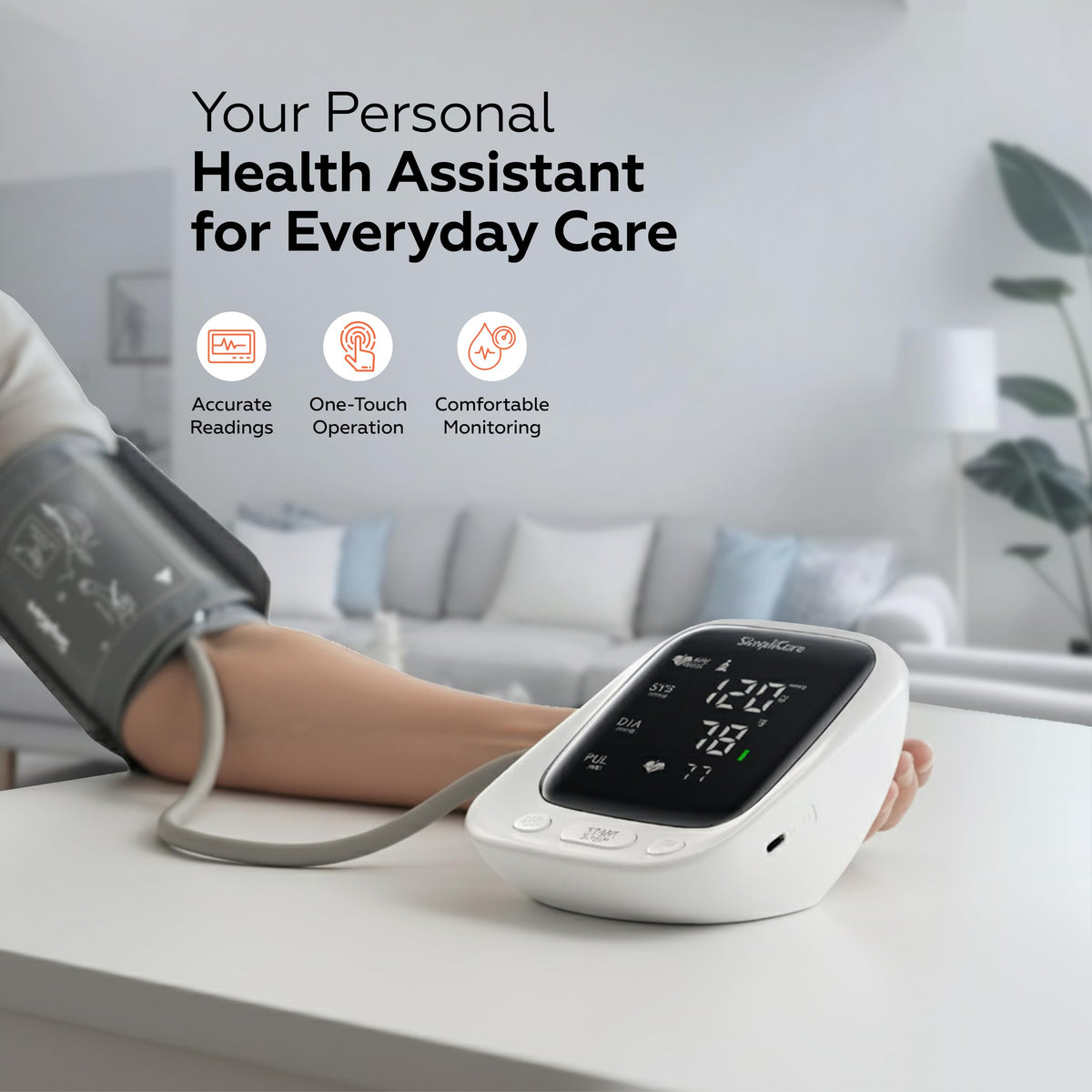 Blood Pressure Monitor with XL Blood Pressure Cuff C2881