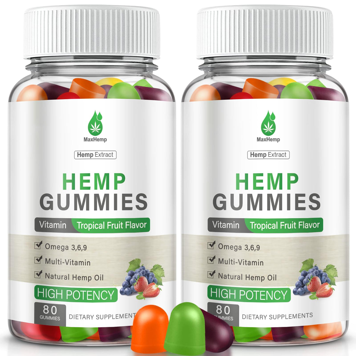 Hemp Gummies High Potency 2 Packs W27098