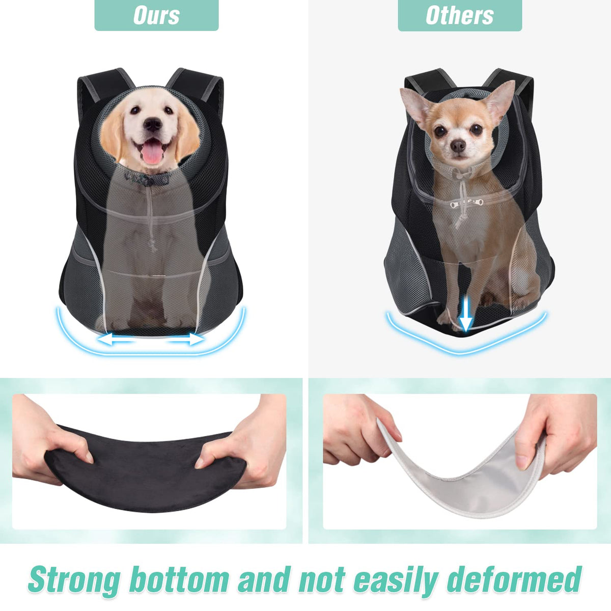 Adjustable Breathable Dog Carrier Backpack P595