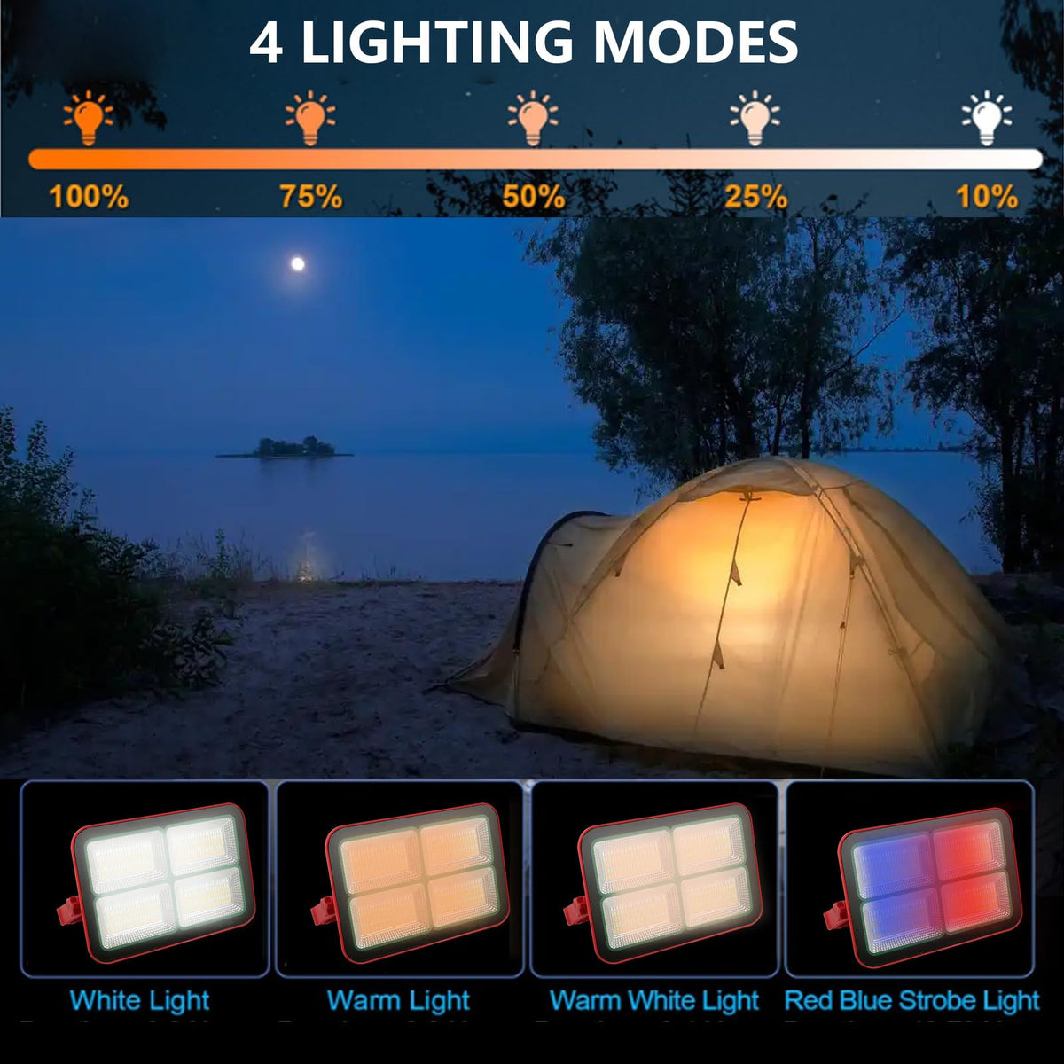 Portable Rechargeable Magnetic Work Light 16500mAh 200W 15000LM IP69 O6931