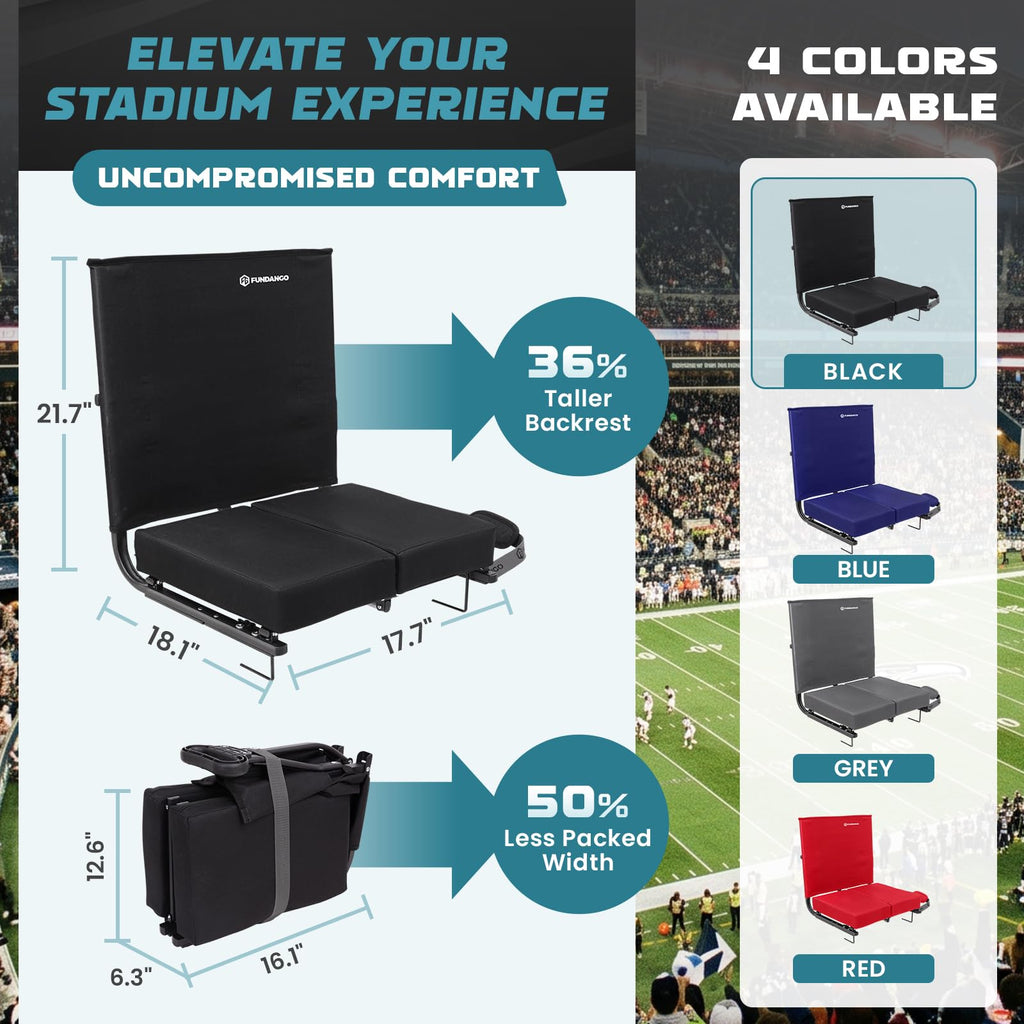 Folding Stadium Seat with Back Support B945