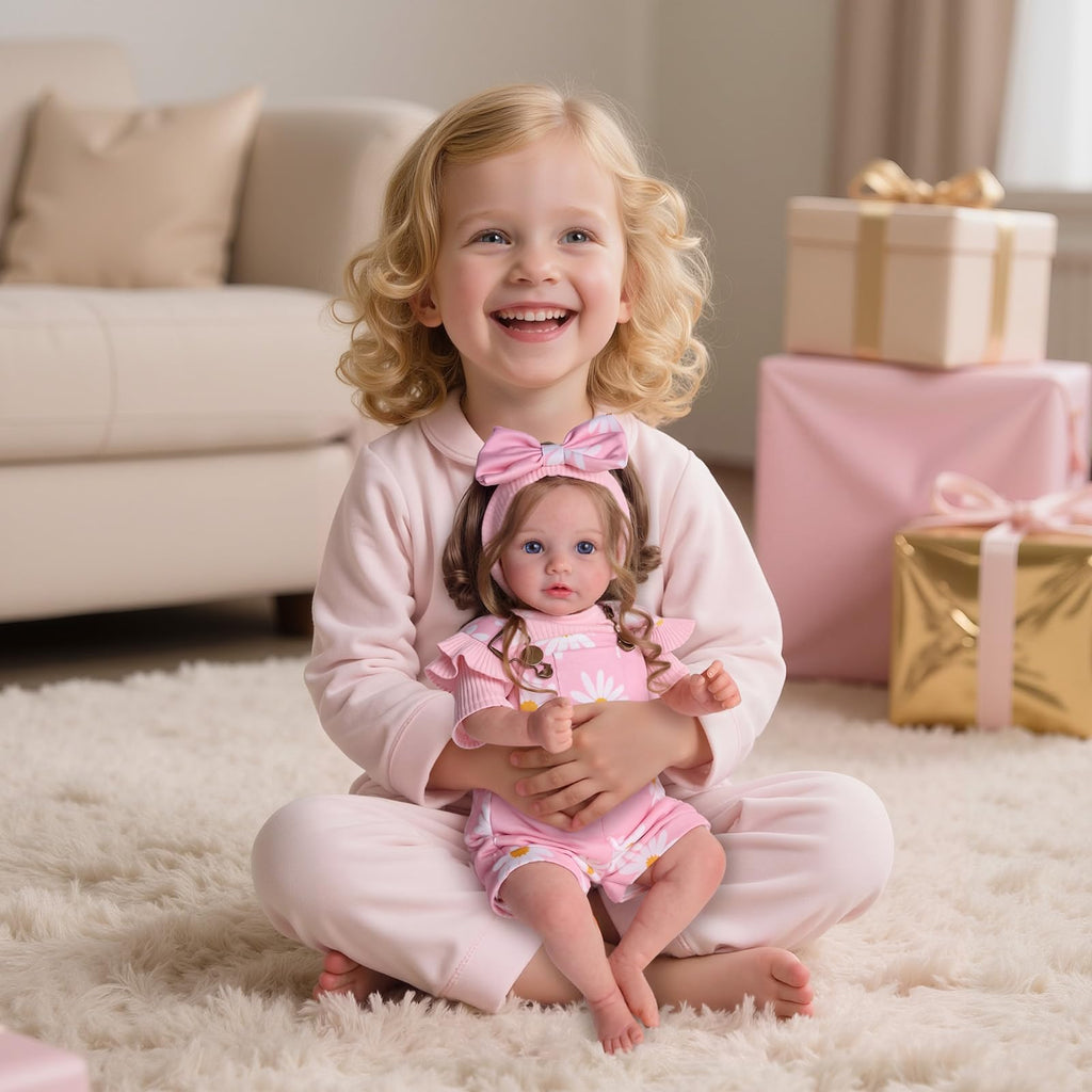 20inch Realistic Reborn Baby Dolls with Poseable Limbs Rooted Hair L891223