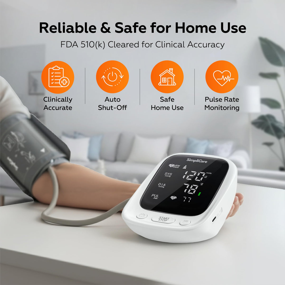 Blood Pressure Monitor with XL Blood Pressure Cuff C2881