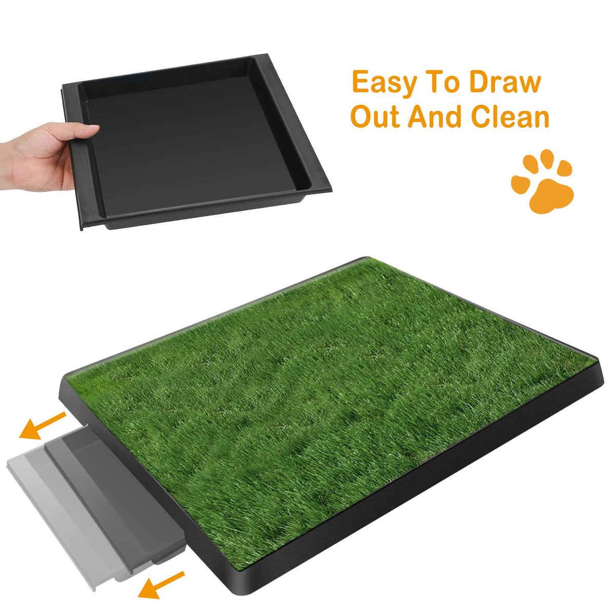 Dog Grass Pad with Tray 25”x 20” Artificial Grass S814140