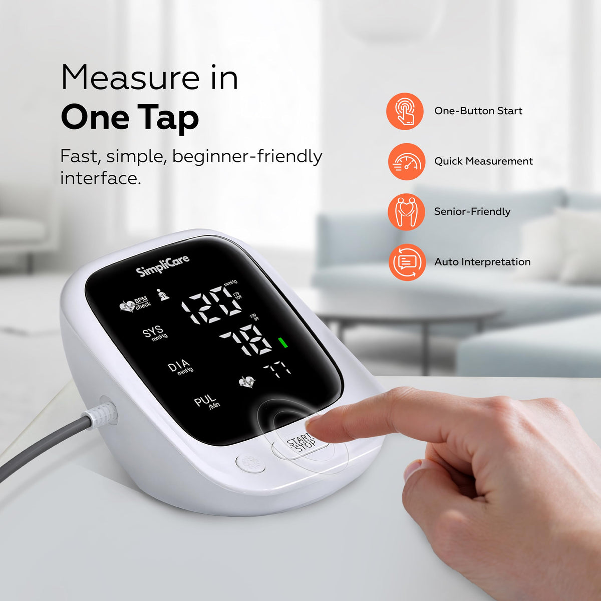 Blood Pressure Monitor with XL Blood Pressure Cuff C2881