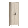 2-Door Chalk Oak Storage Cabinet K14900