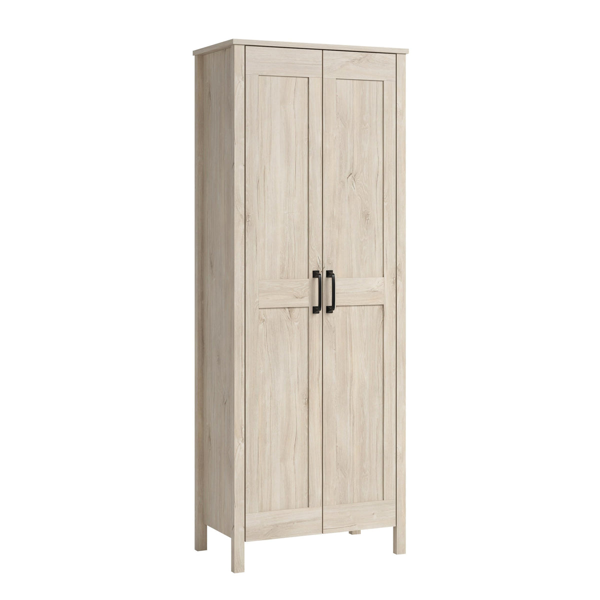 2-Door Chalk Oak Storage Cabinet K14900