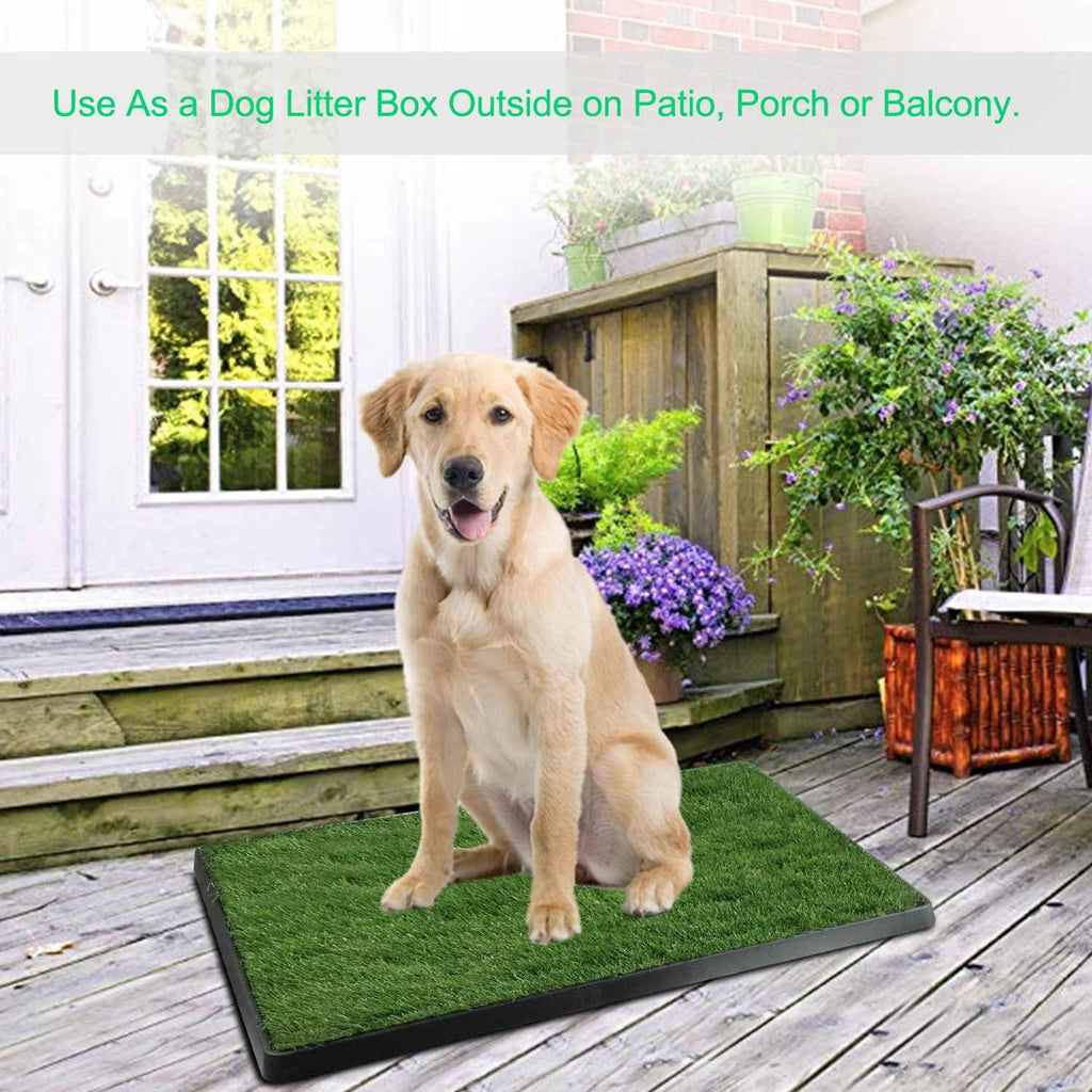 Dog Grass Pad with Tray 25”x 20” Artificial Grass S814140