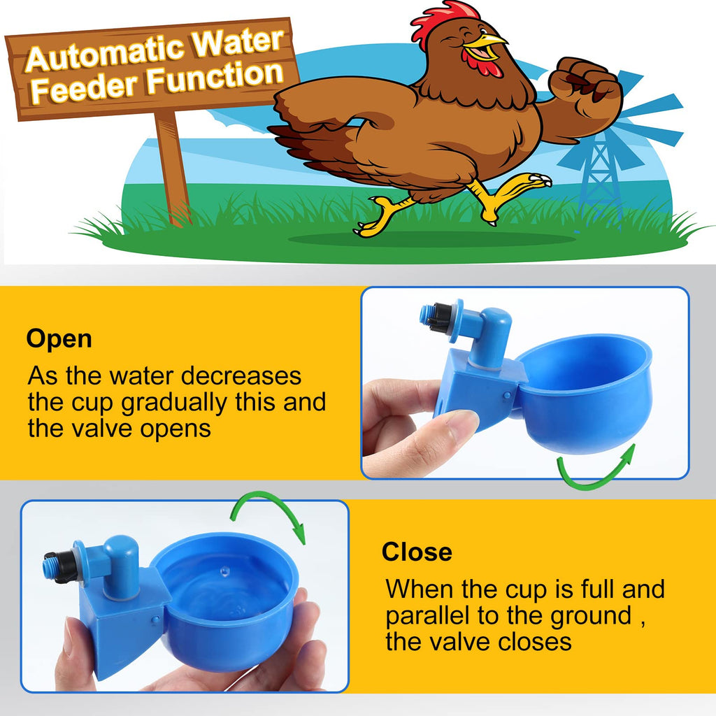 50 Pcs Chicken Waterer Cup W5447