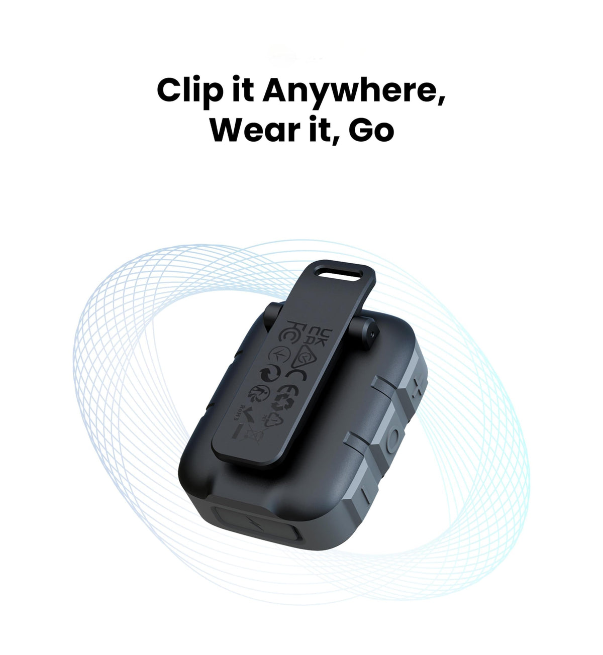 Wearable Bluetooth Speakers IP67 Waterproof Clip On Small Speaker J8150