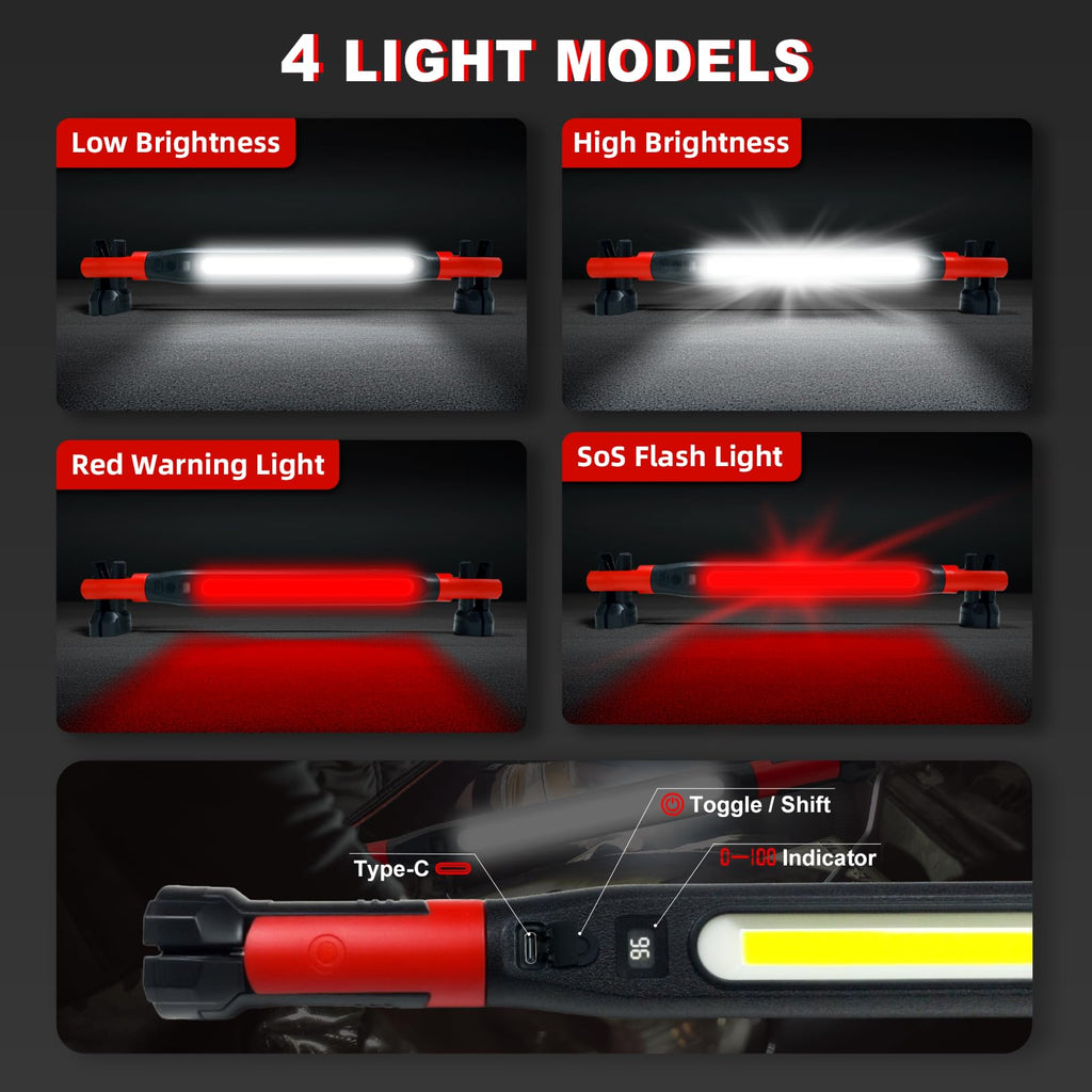 3000 Lumens Rechargeable Magnetic LED Work Light R9301