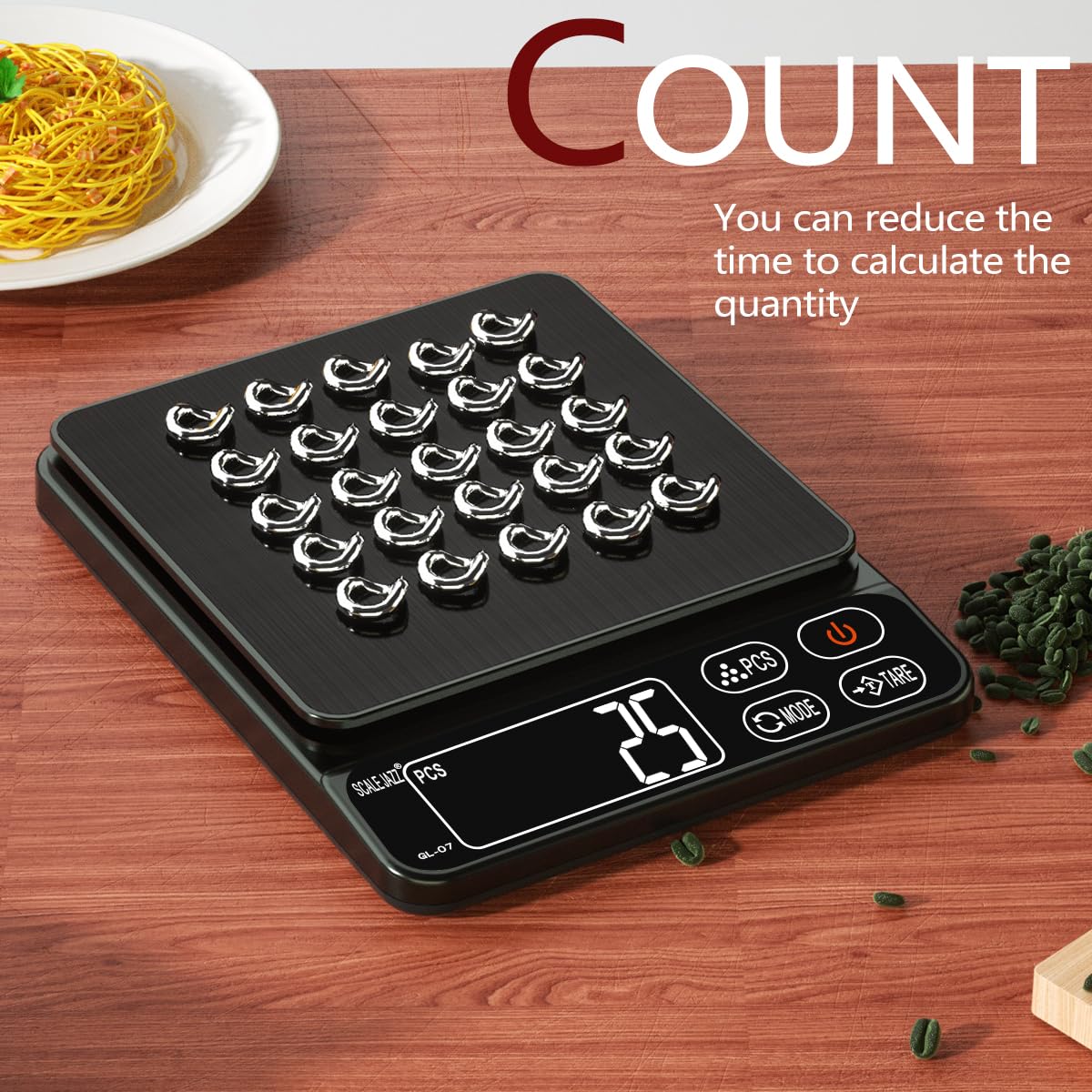 Digital Food Scale 6.6lb Grams Ounces LCD Display C854992