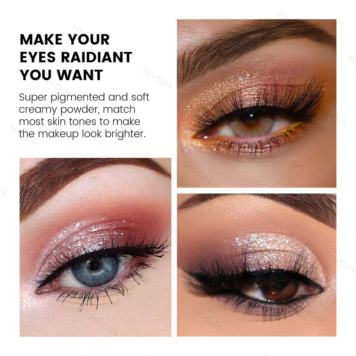 10 Colors Glitter Eyeshadow Palette C1084