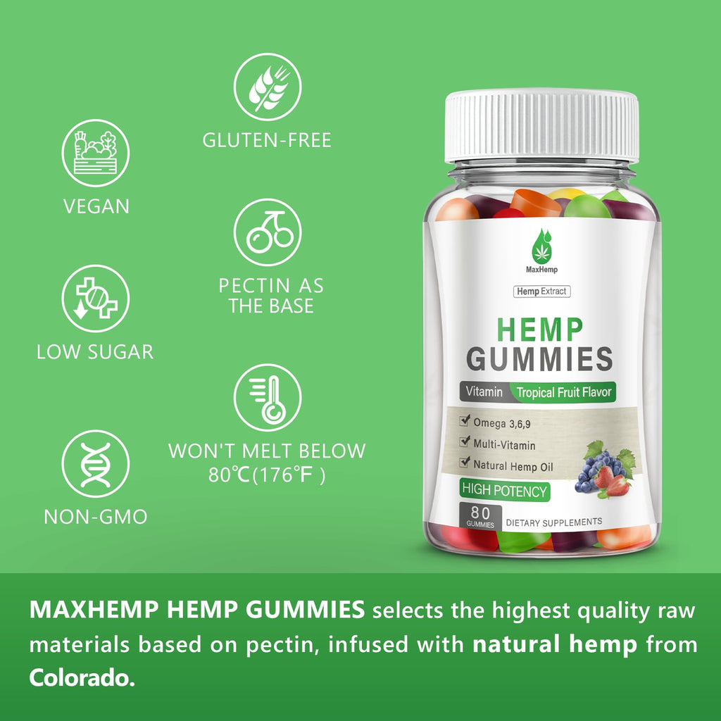 Hemp Gummies High Potency 2 Packs W27098