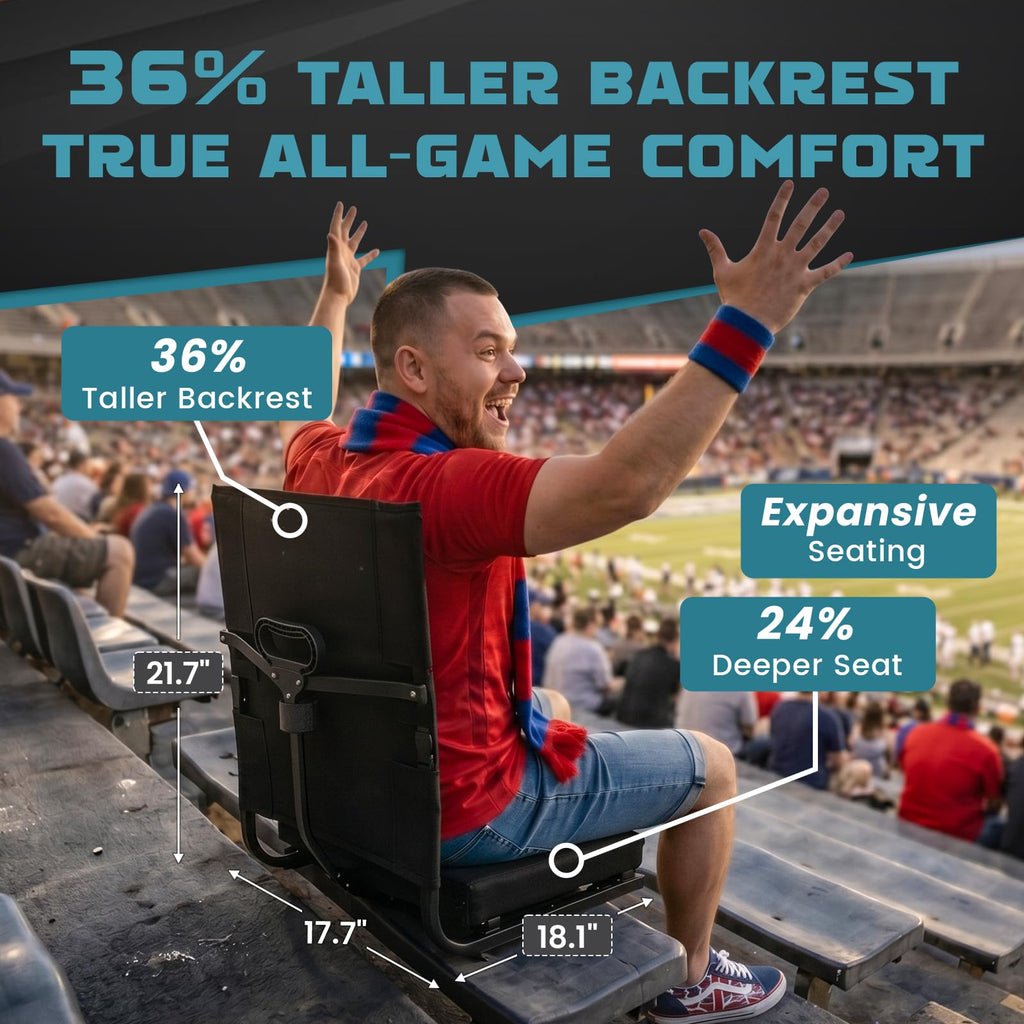 Folding Stadium Seat with Back Support B945
