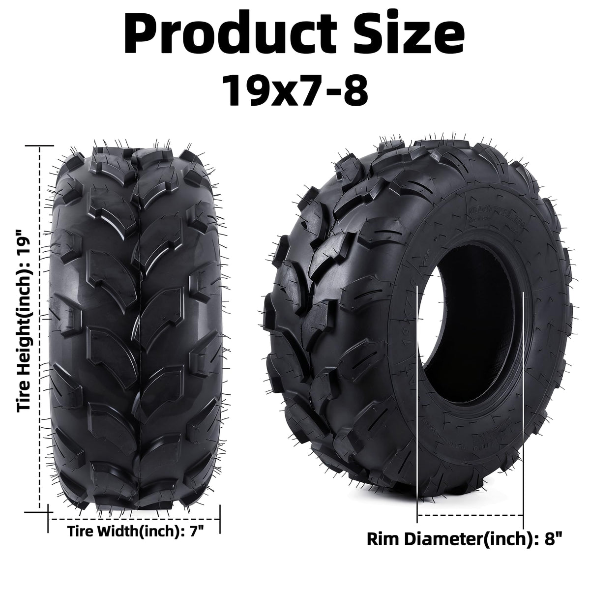 19x7-8 Tubeless All-Terrain ATV UTV Tires L7975