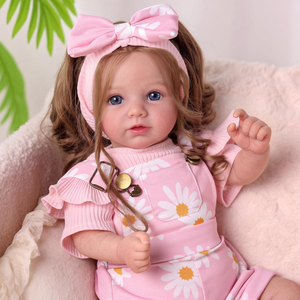 20inch Realistic Reborn Baby Dolls with Poseable Limbs Rooted Hair L891223