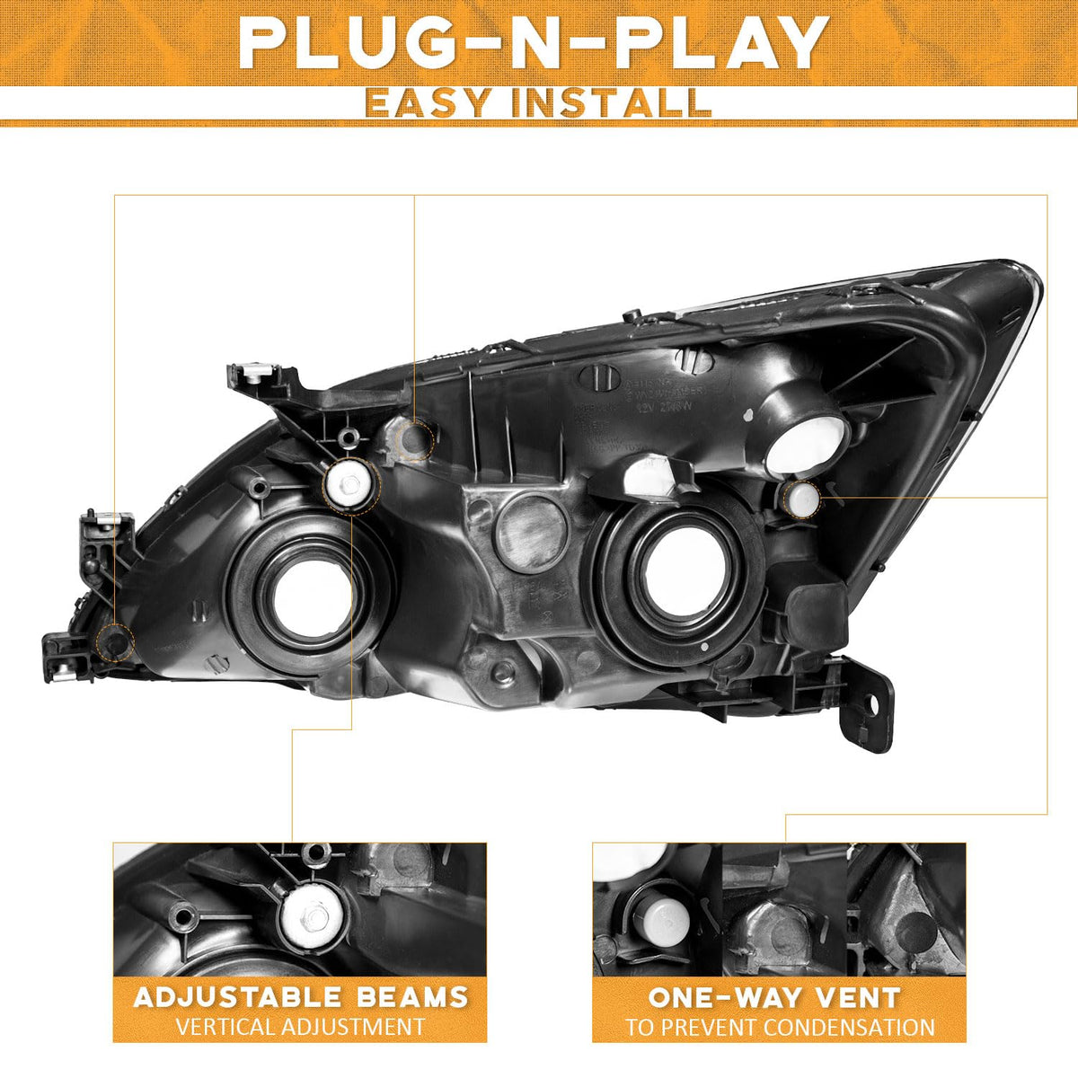 Headlights for Honda Accord P44459