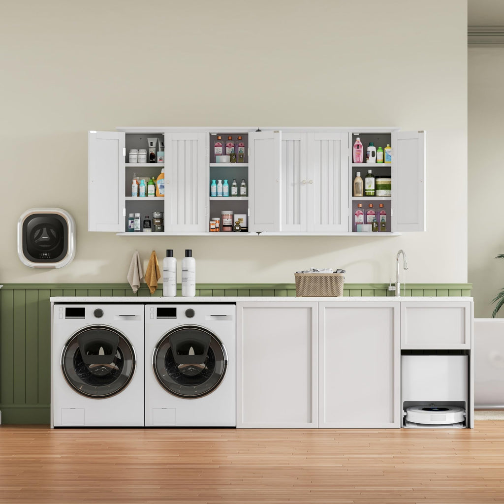 Laundry Cabinet with 3 Doors and Adjustable Shelves L6620