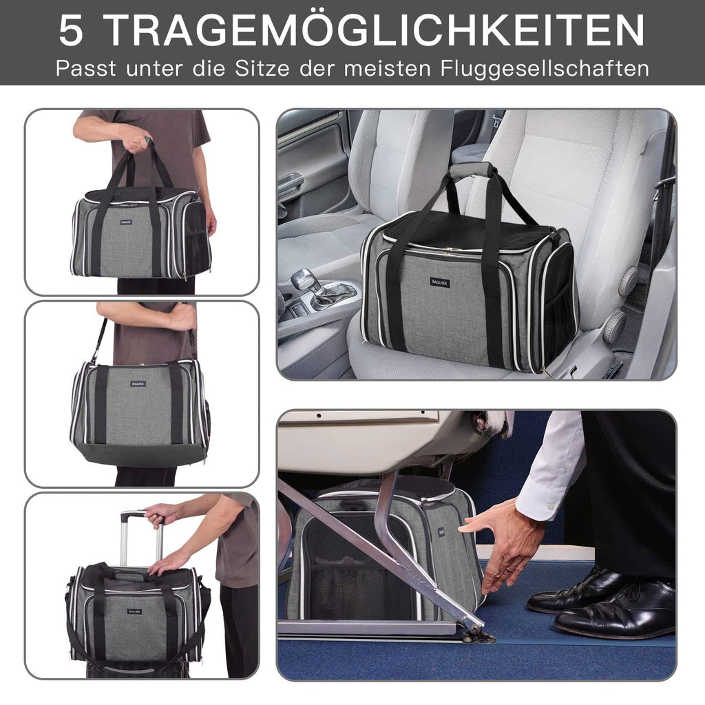 Airline Approved Soft Side Pet Carrier with Fleece Pad X487