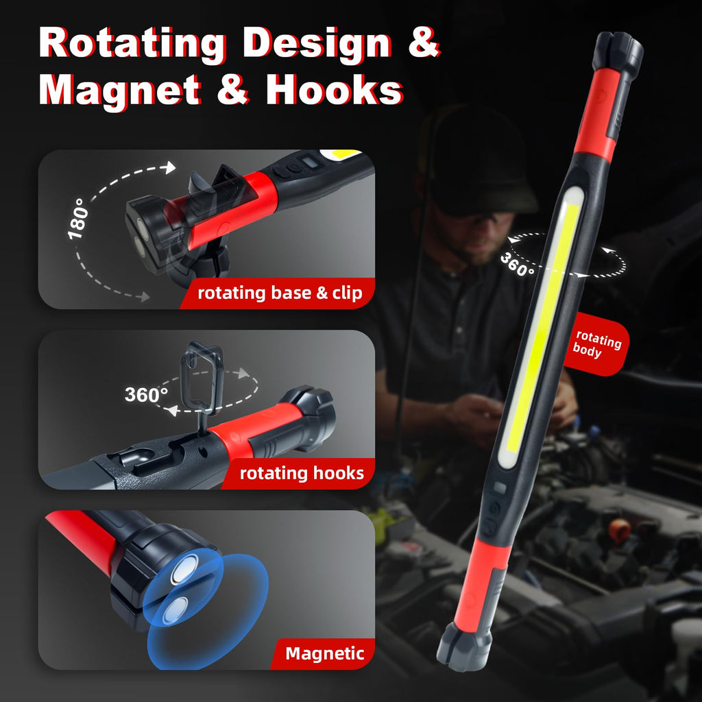 3000 Lumens Rechargeable Magnetic LED Work Light R9301