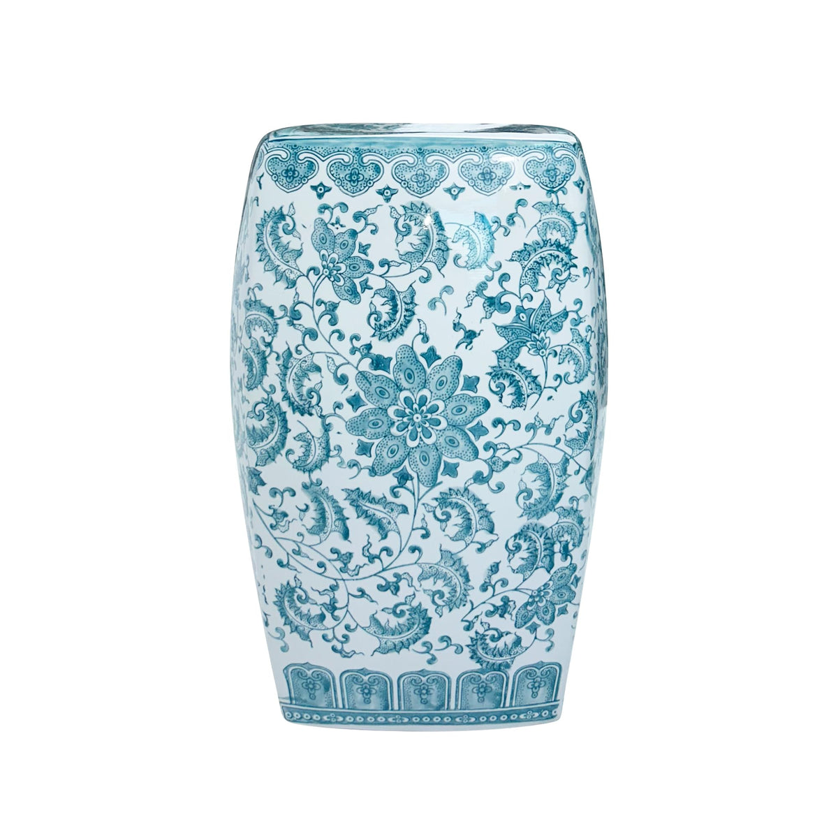 Teal Blue Ceramic Garden Stool T5922
