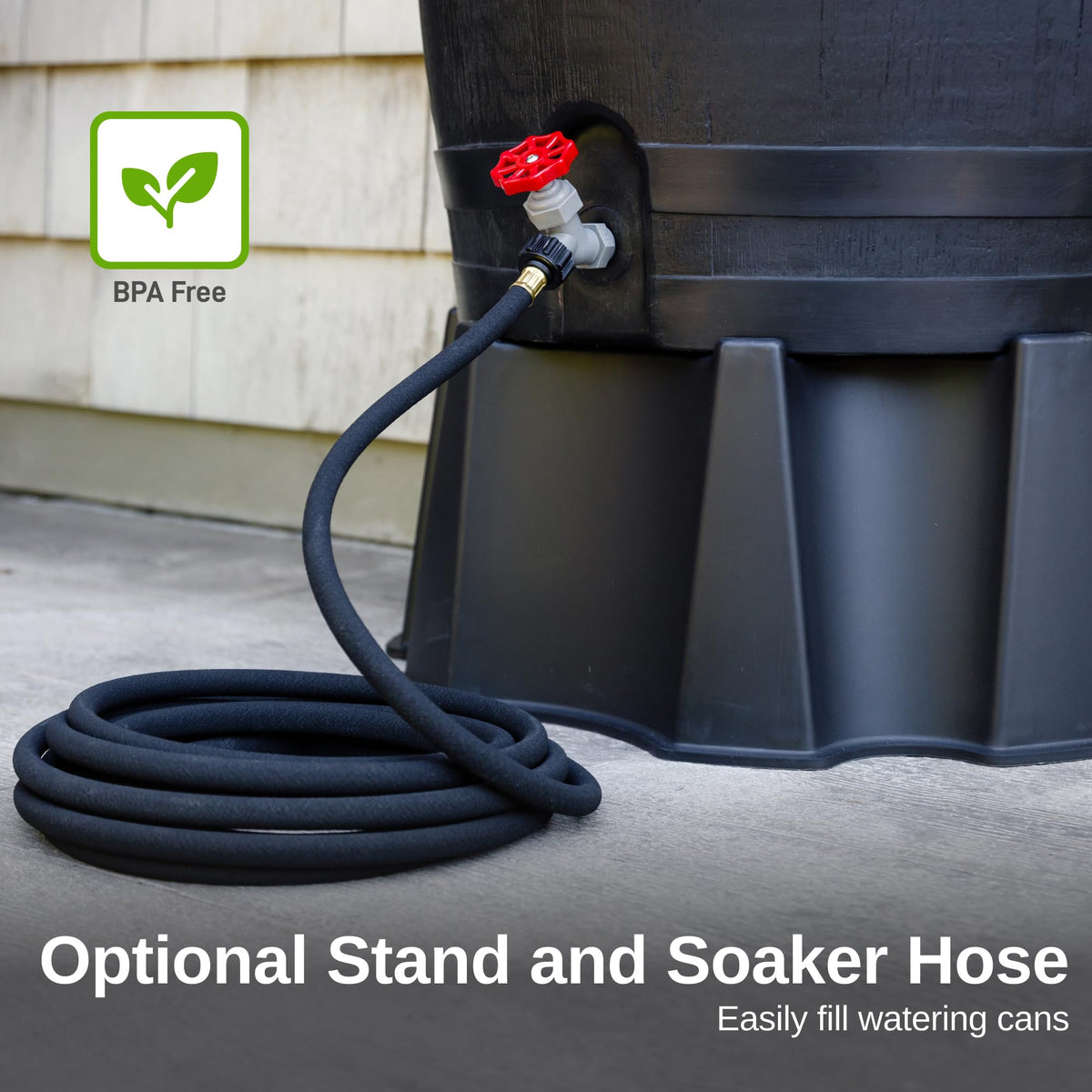 50-Gallon Recycled Plastic Rain Barrel C516014