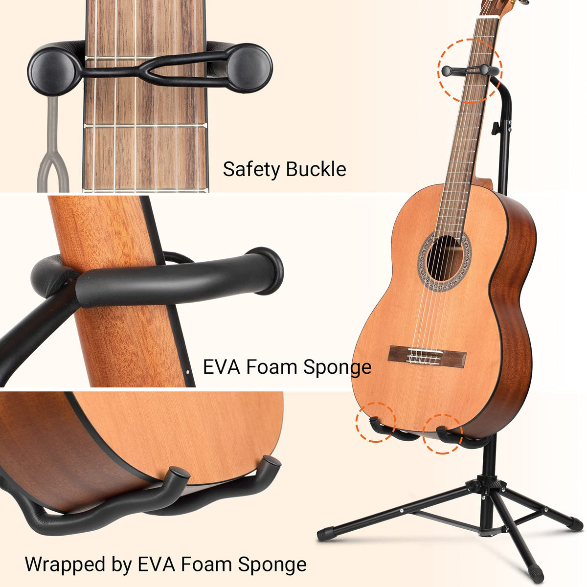 Folding Adjustable Guitar Stand Q564