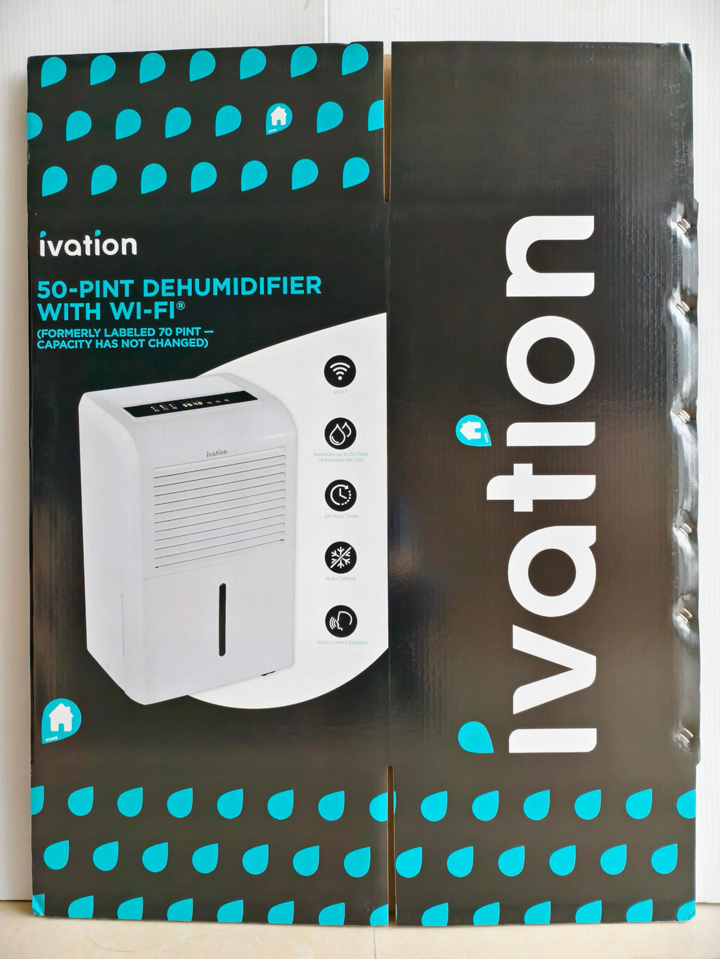 50 Pint Smart Wi-Fi Dehumidifier with Hose C998
