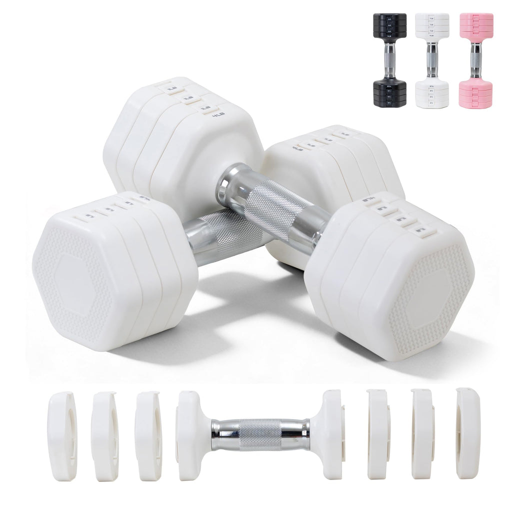 Adjustable Dumbbell Set of 2 Total 20 Lbs H654909