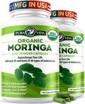 Organic Moringa Capsules 500mg 120ct Pack of 2 B792