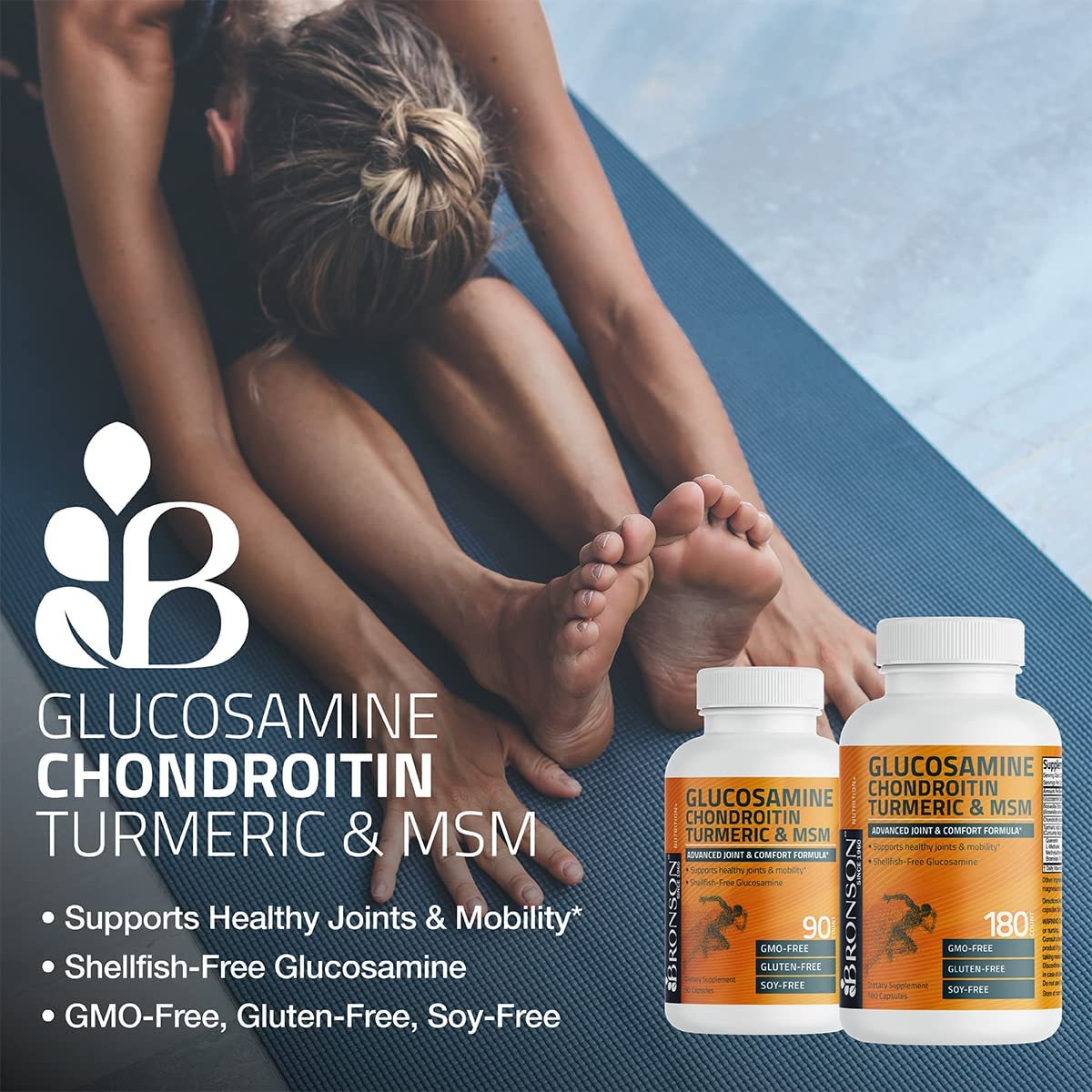 Glucosamine Chondroitin Turmeric & MSM Joint Support, 60 Capsules B4538