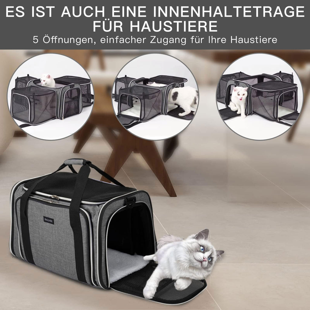 Airline Approved Soft Side Pet Carrier with Fleece Pad X487