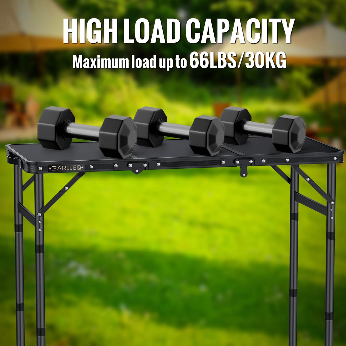 Folding Camping Table 3 Adjustable Height N210055