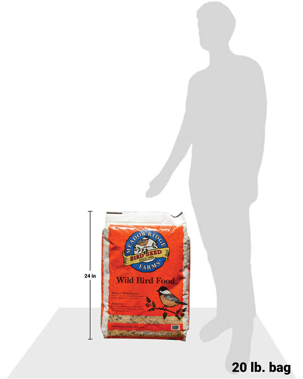Wild Bird Seed Mix, 20-Pound Bag B728052