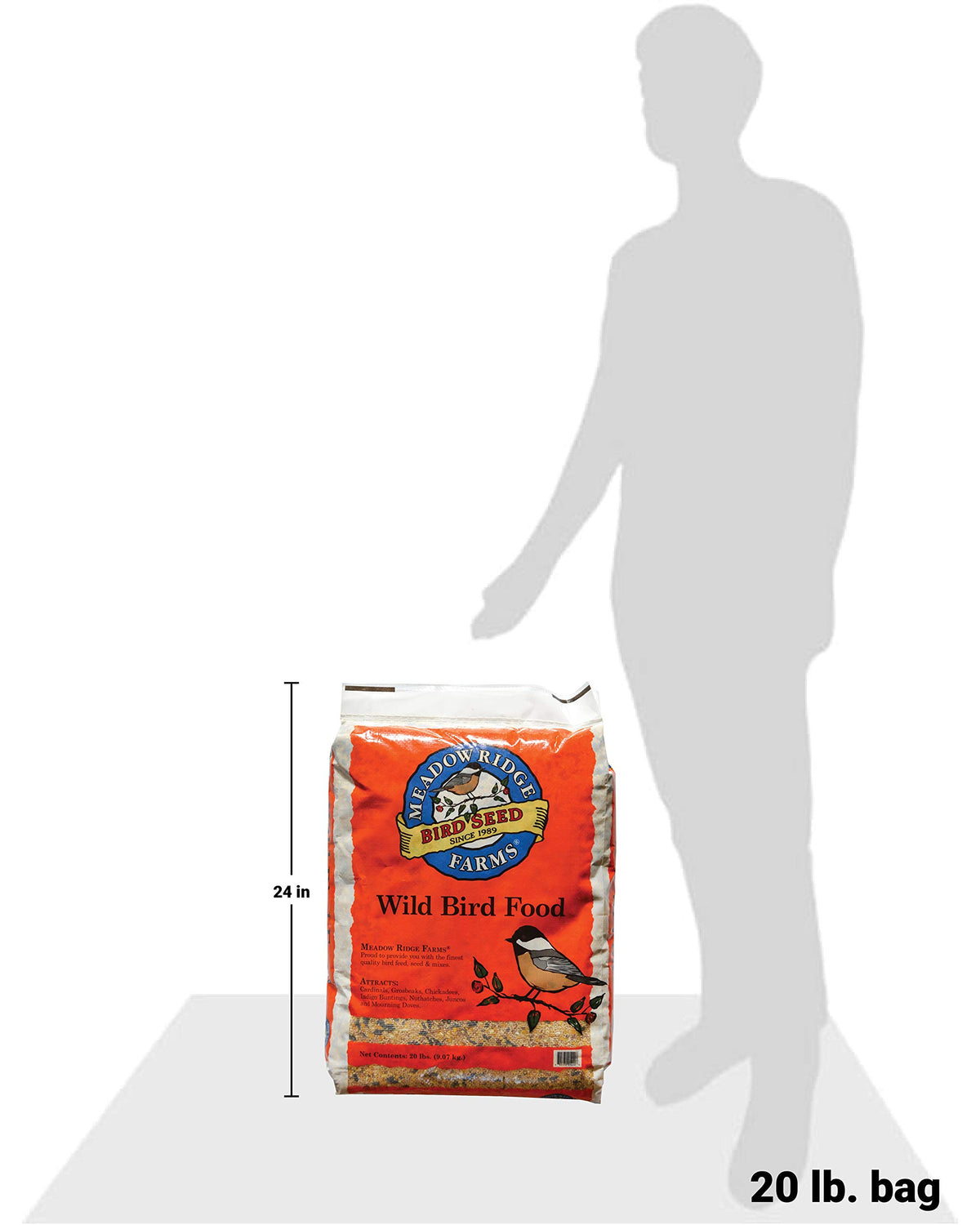 Wild Bird Seed Mix, 20-Pound Bag B728052