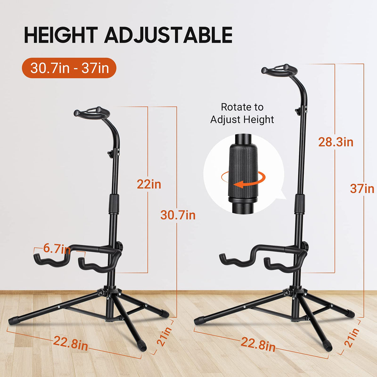 Folding Adjustable Guitar Stand Q564