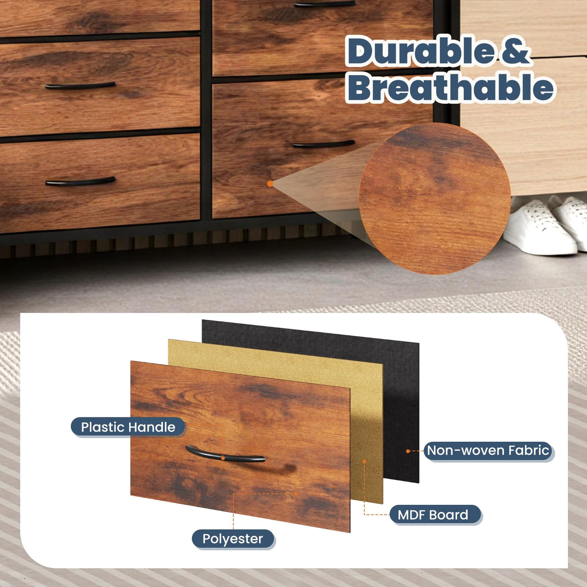 5 Drawer TV Stand B128322