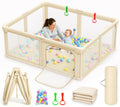 Foldable Baby Playpen with Mat M739421