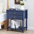 Farmhouse Bedside Table with 2 Drawers S446132
