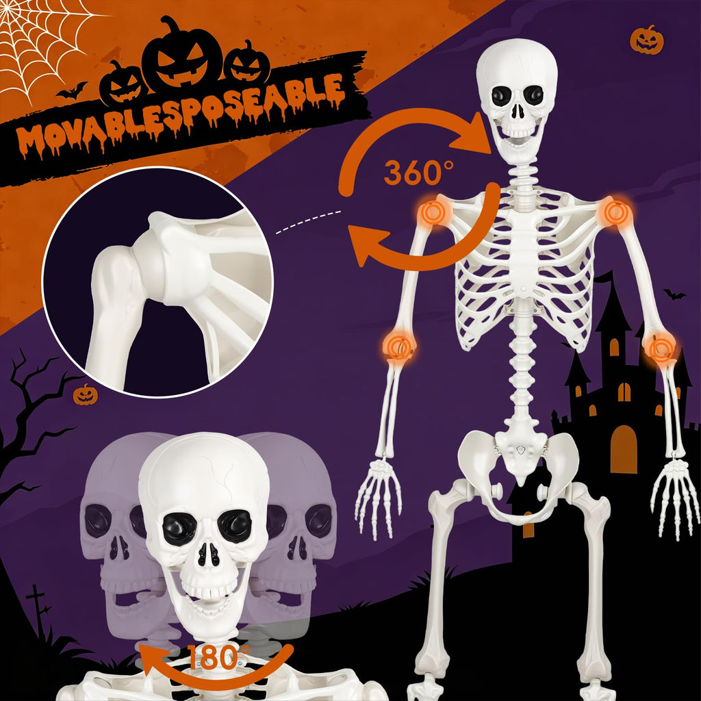 5.4FT Posable Life Size Skeleton (2PCS) T885