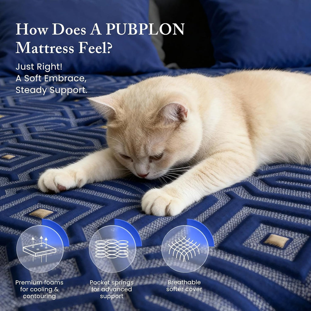 Full Size 12 Inch Medium Firm Gel Memory Foam Mattress V685235
