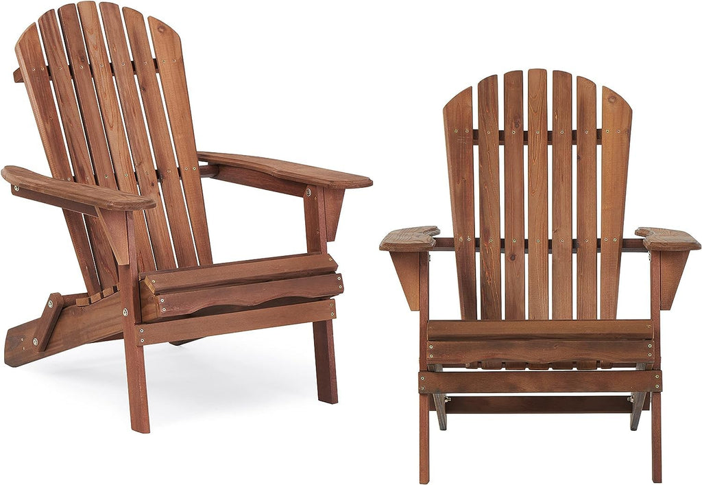 Wooden Folding Adirondack Chair Set of 2 N2151