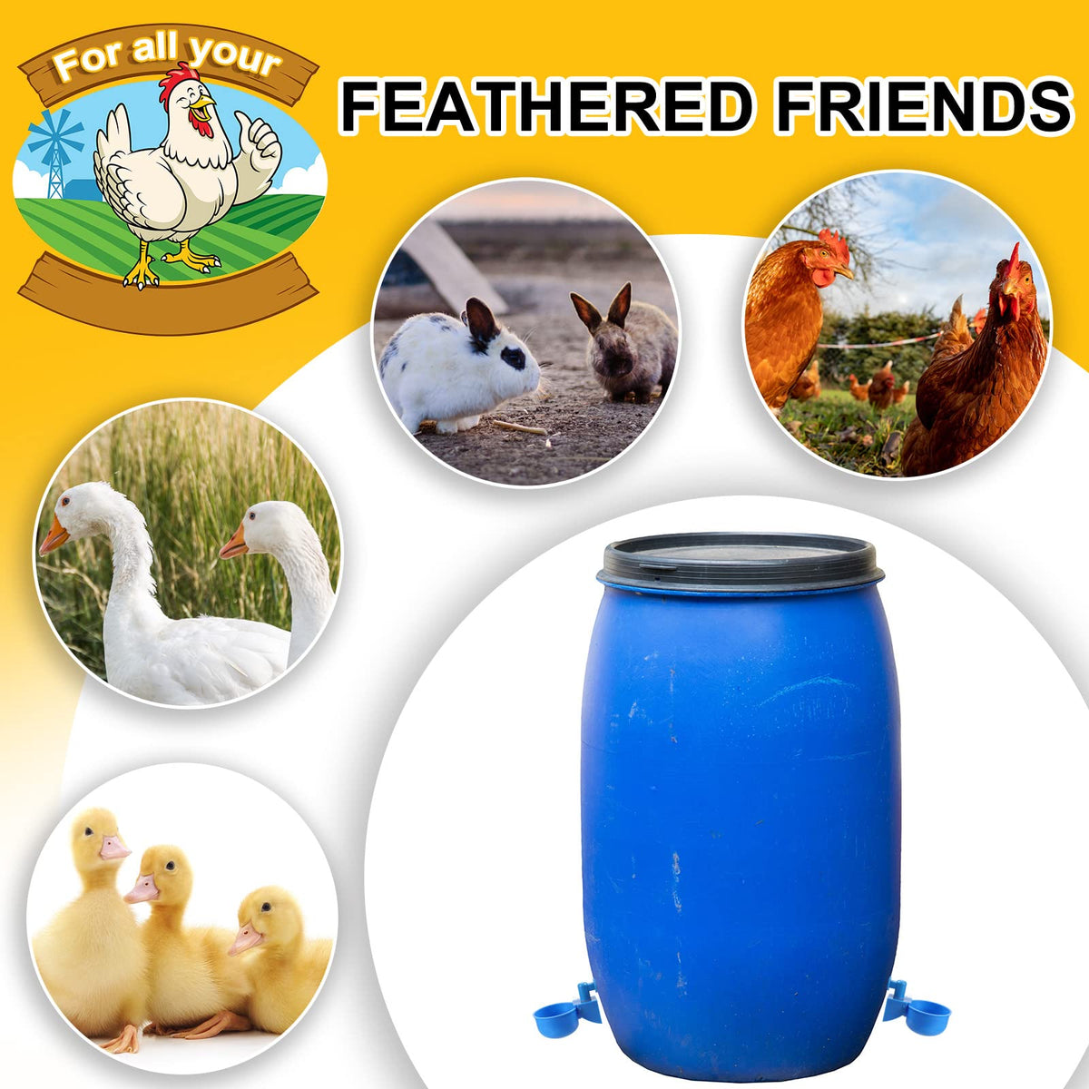 50 Pcs Chicken Waterer Cup W5447