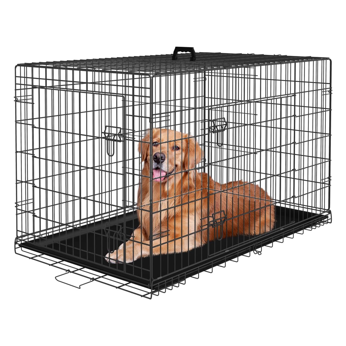 48 Inch Black Dog Crate I66203
