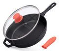 10" Pre-Seasoned Cast Iron Skillet with Glass Lid A19647