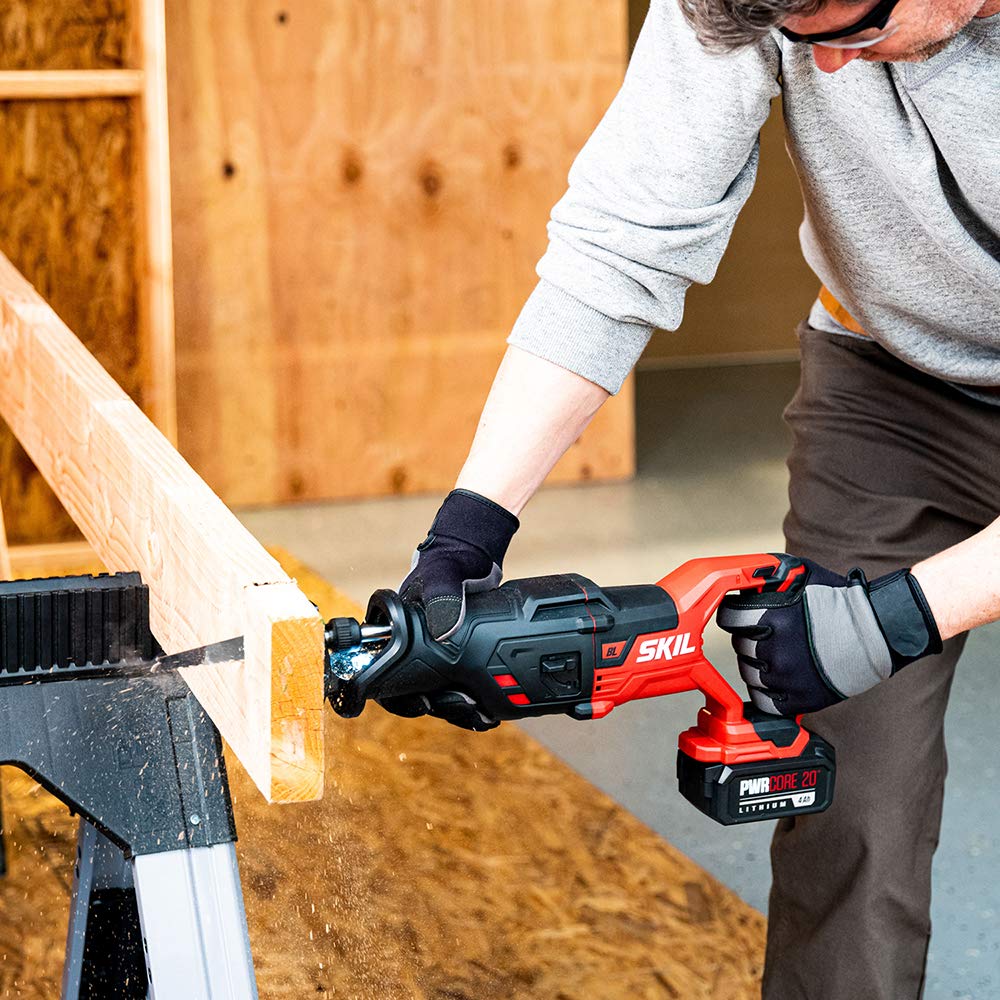 20V Brushless Reciprocating Saw Kit with Battery and Charger W816515