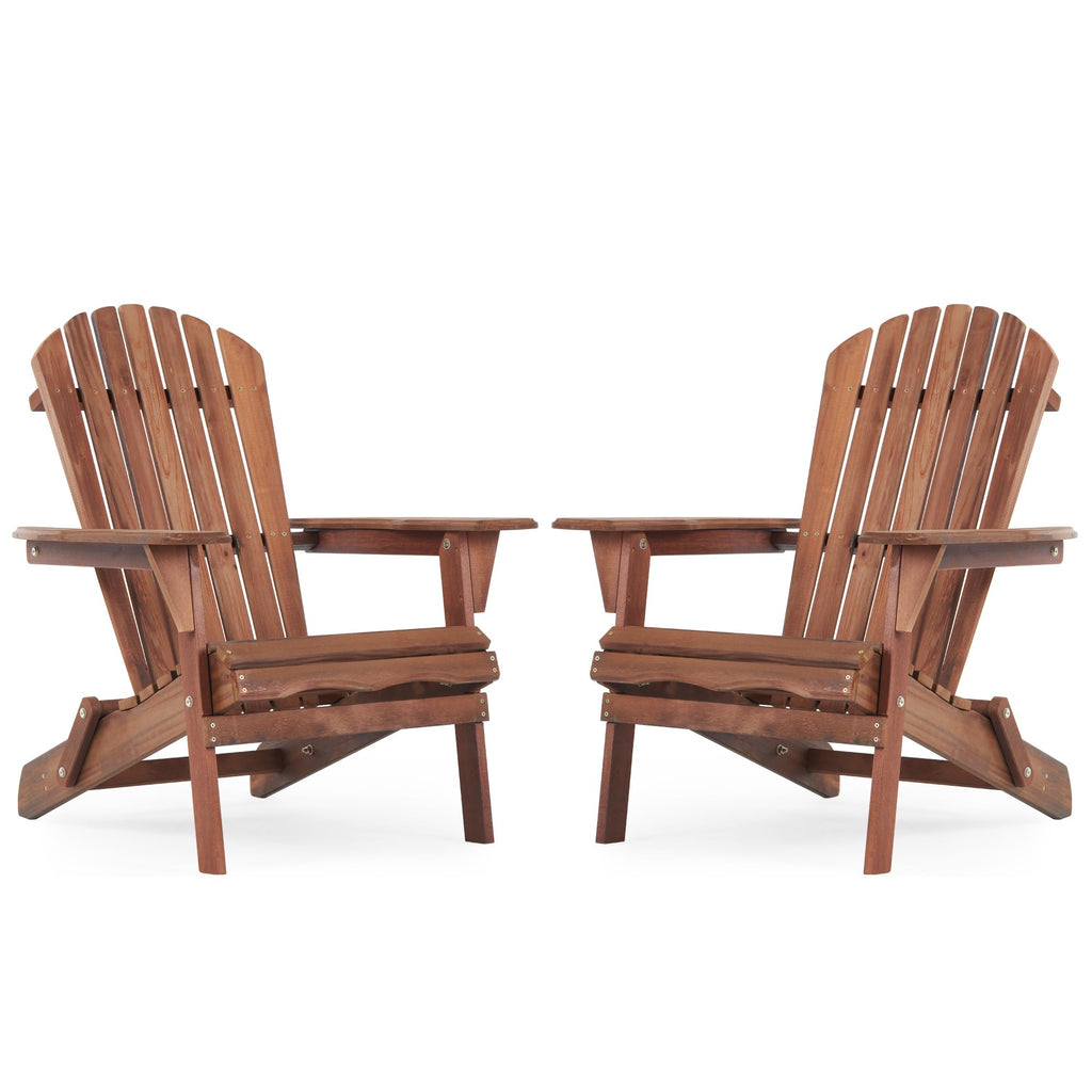 Wooden Folding Adirondack Chair Set of 2 N2151